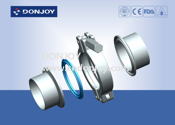Clamp Union Series Heavy Duty Clamps CNC Finish Surface For Pipe Connection