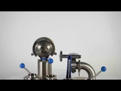 Three Pieces stainless steel butterfly valve Welding end , High sanitary  Butterfly Valve