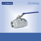 FDA / ISO SS304 Two Peice Ball valve With  Female Thread Connection