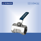 3pcs welded full port Sanitary Ball Valve With connection pipe