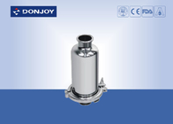Food Processing SS304 Inline Sanitary Filter With Sample Valve / Discharge Valve