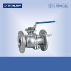 CFM / CFM8 Stainless steel Sanitary Ball Valve , JIS ANSI 150BLS Flanged  Ball valve Manual Operation