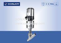 SS304 Thread/Clamp Connection Angle Body Valve , Angle Seated Valves 2 Inch High Purity