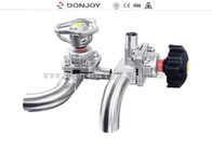 SS 316L U-C Type Tee Sanitary Diaphragm Valve with Forging body Clamp Ends for Pharmaceutical