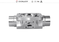 1 inch sanitary multiport Diaphragm valve with Dead leg design for Pharmaceutical processing