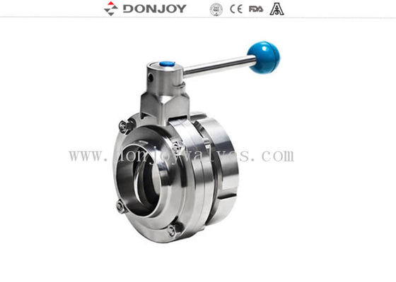 1.5&quot; Silicone Gasket Sanitary Butterfly Tri Clamp Valve