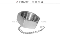 Food Grade Stainless steel sanitary blind cap with/without chain 3A/DIN/SMS