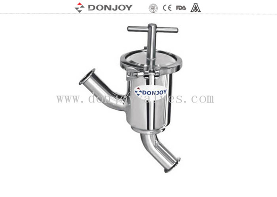 Y Type Sanitary Strainers Stainless Steel , SS316L Y Type Pipeline Filter