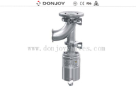 SS304/316 DN40-DN100 Sanitary pneumatic elbow tank bottom valve