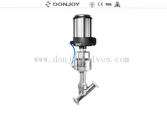 SS316L Plastic Angle Seat Pnuematic Valve DN50 Panel With C - TOP Clamped