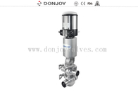 Configuration Aseptic Pneumatic SS304 SS316 Divert Seat Valve
