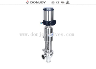 Aseptic Reversing Seat Valve DN25-DN150 with pneumatic actuator 304 / 316L