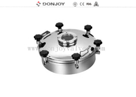 400mm Weled Pressure Food Tank Manhole Cover With Flange Sight Glass