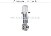 Single Acting Hygenic SS316L DN25 Pneumatic Butterfly Valve