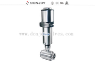 1&quot;-4&quot; Sanitary Ball Valve Stainless steel  Pneumatic Clamp  with Positioner