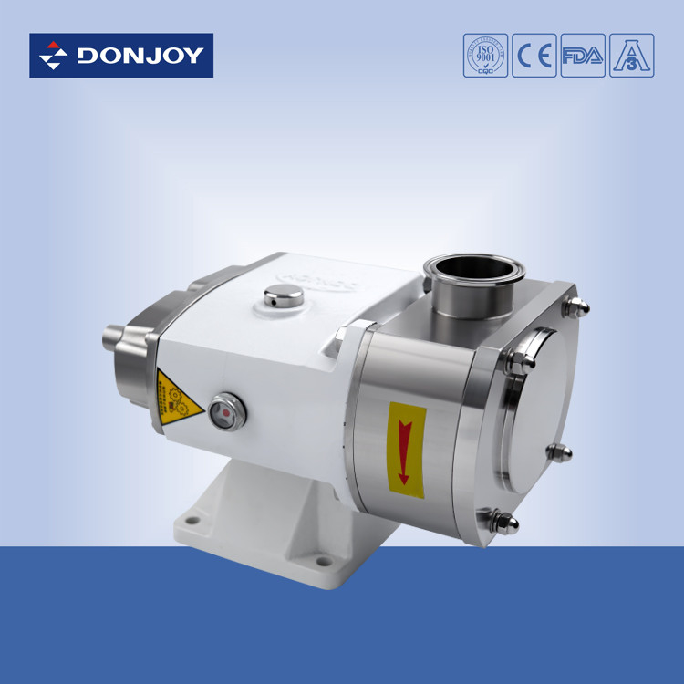 Vertical sanitary rotary lobe  Pump with 2