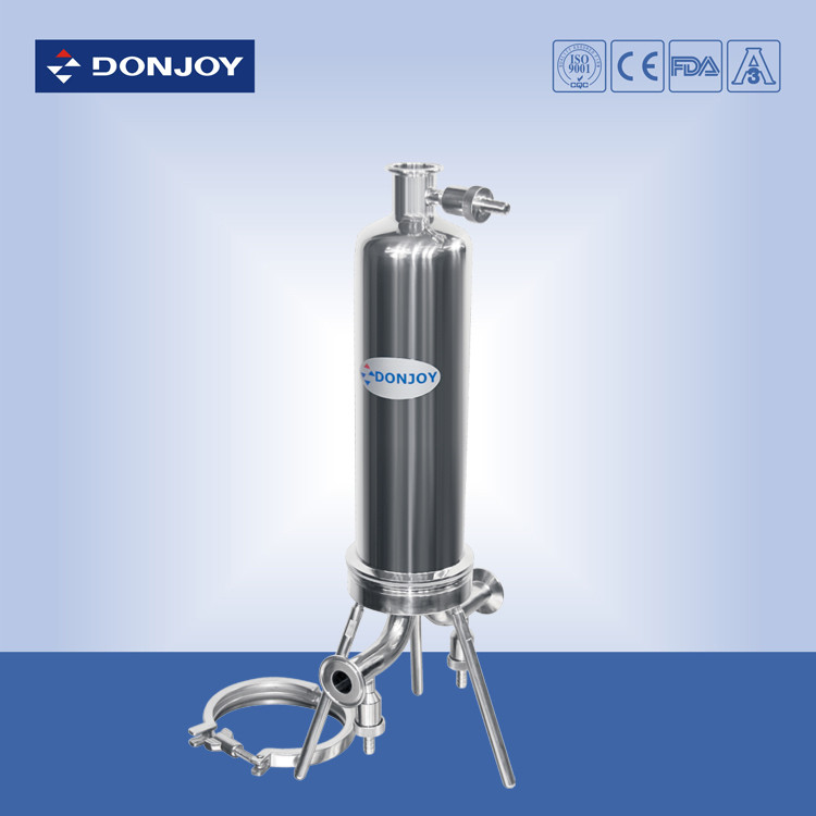 Biogas Pipeline Filter Housing , 316L Stainless Steel Sever Cartridge Air Filter