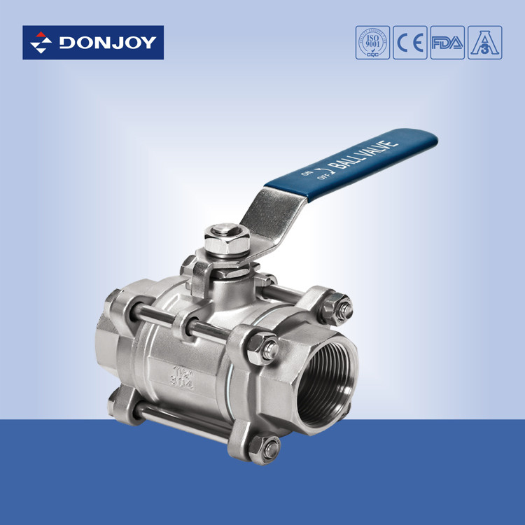 1 inch Non-retention full port ball valve with triclamp Connection and ISO mount