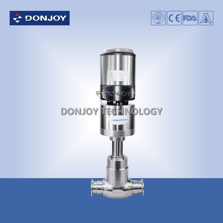 Donjoy Stainless Steel  pneuamtic globe valve with tri clamp end