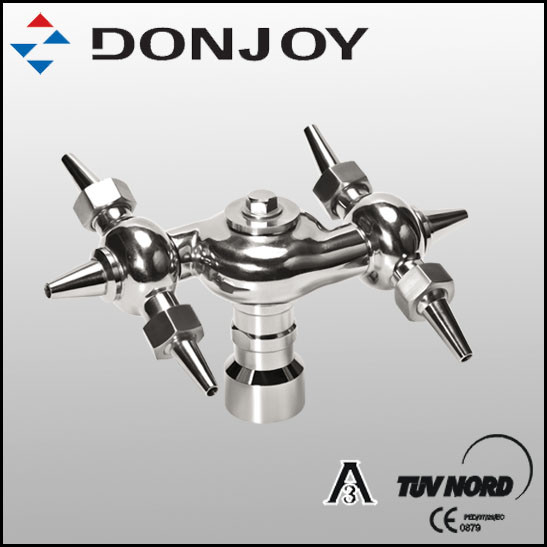 Stainless Steel  CIP System 360° Rotary Tank spray cleaning Ball,Thread Cleaning Ball