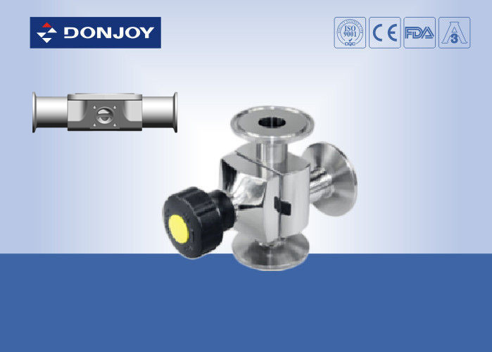 SS316L 1 INCH T type Three-way Manual Diaphragm Valve for phamacy Fluid Control