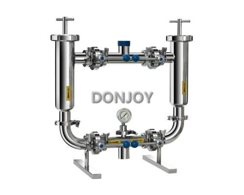 Sanitary Food Grade Beverage Pipeline Filter , SS304 Duplex Water Filter