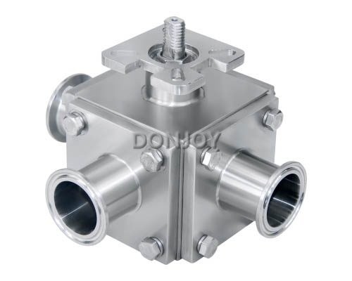 T / L type Manual  Sanitary Ball Valve with  plastic handle