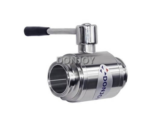 Horizontal straight way Pnuematic  ball valve with thread Connection