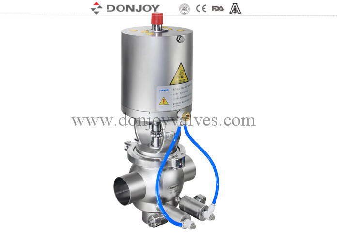 3A Hygienic Anti Mixing Valve With E-C Series For Milk And CIP