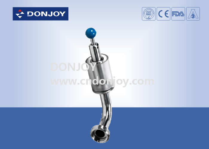 SS304 Sanitary Exhaust  Safety pressure release valve with Glass , Elbow Type