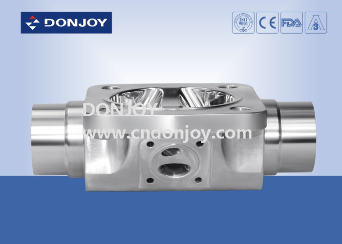 SS316L 1 INCH T type Three-way Manual Diaphragm Valve for phamacy Fluid Control