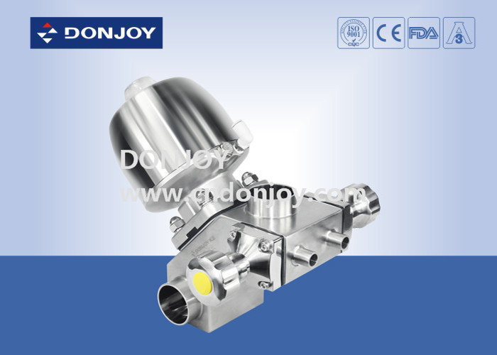 Type M-53 Sanitary inox multiport diaphragm with 3 control valve and 5 port with 3A and FDA certificate