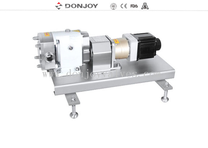 TUL-23 High Purity  lobe rotary pump with servo motor for transfer  chocolate with 1.5