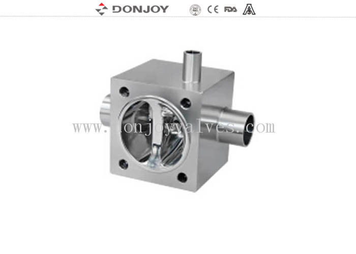 SS316L sanitary multiport Sanitary Diaphragm Valve for controlling flow