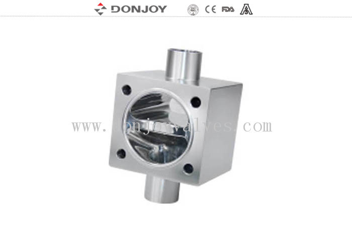 SS316L sanitary multiport Sanitary Diaphragm Valve for controlling flow