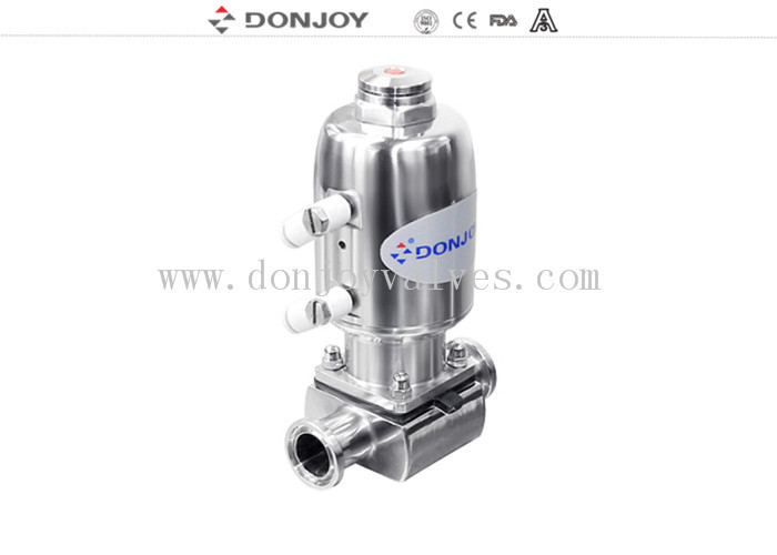 316L SS Direct way Clamp Sanitary Diaphragm Valve with Stainless steel actuator