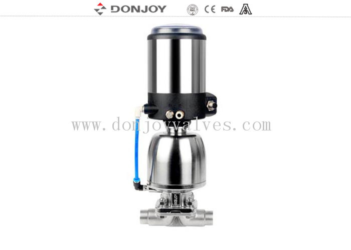 Stainless steel  Regulating diaphragm valve with position DN25 - DN100 CE / FDA