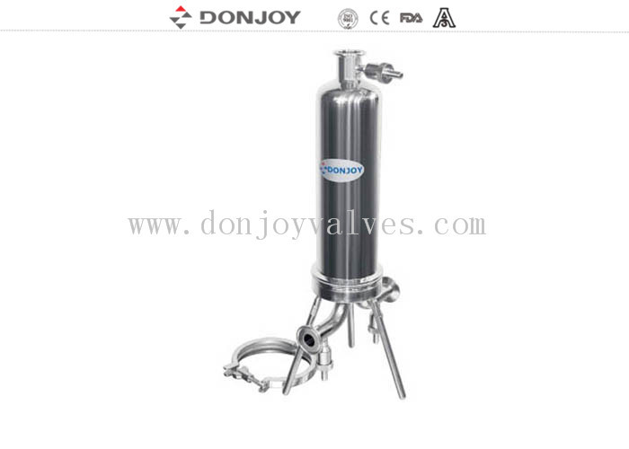 Biogas Pipeline Filter Housing , 316L Stainless Steel Sever Cartridge Air Filter