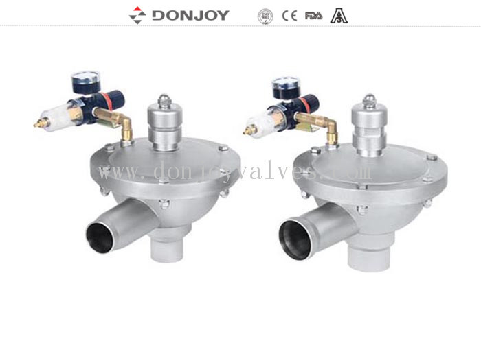 Mini Constant pressure Valve V type with clamped connection EPDM PTFE Gasket