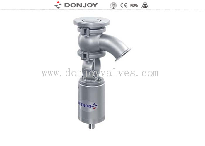 Air / Spring Tank Bottom Valve SS316L Medium Pressure 45 Elbow Type