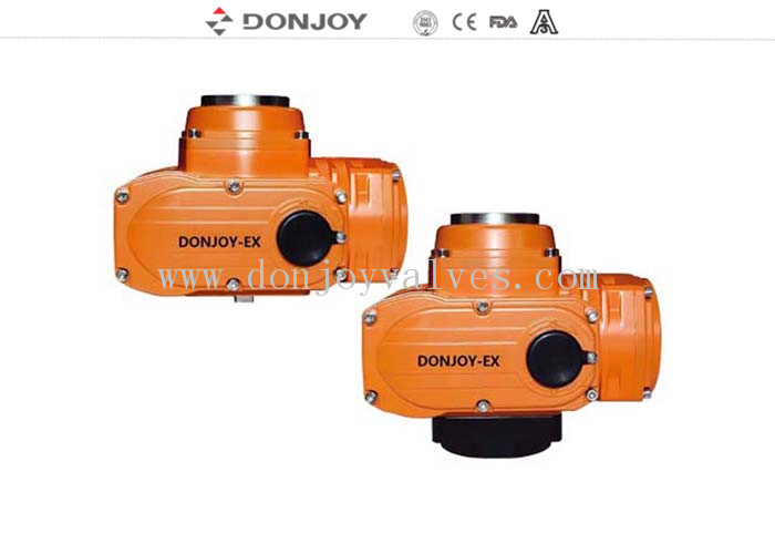 DC24V Small Electronic Rotary Valve  Explosion Proof EXD II BT4 Electric Actuator