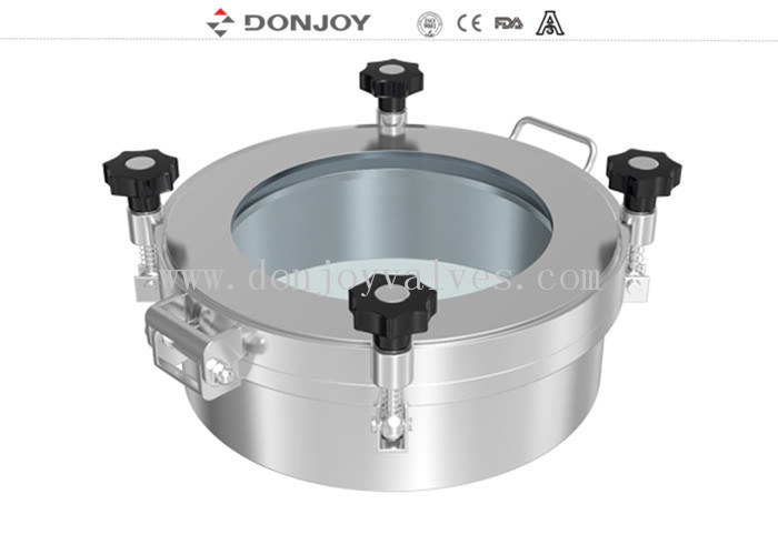 SS316L Circular Manhole Covers 450×100mm For Pharmaceutical Stirring Tank