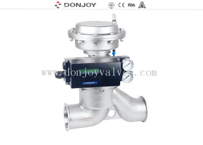 DN100 Globe Valve With Stainless Steel Actuator With IL TOP1441 For Food
