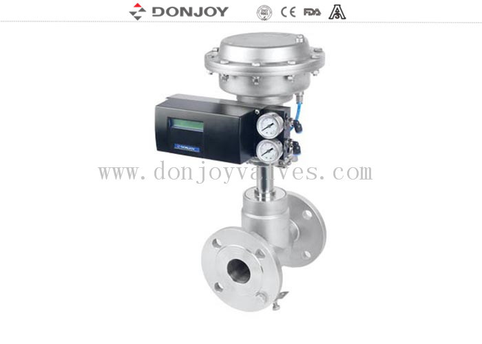 DN80 Regulating Globe Valve With PN10 Flange Connection For Chemical