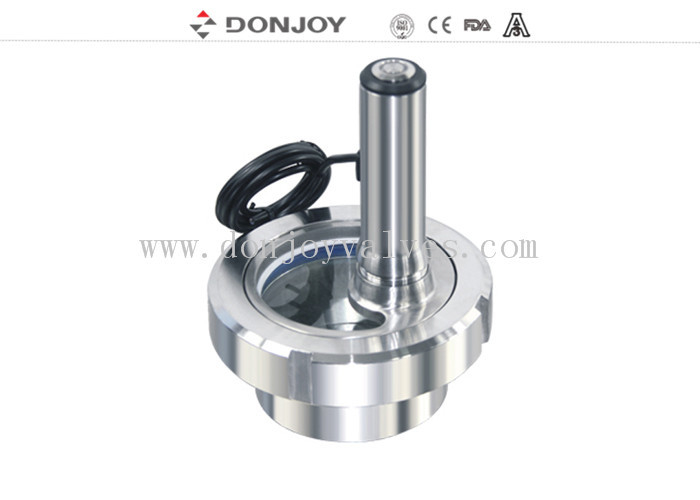 DN80 DC24V union type SS sight glass with lighting and cable charging