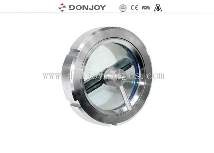 Waterproof Sanitary Design Stainless Steel Sight Glass / Flanged Sight Glass