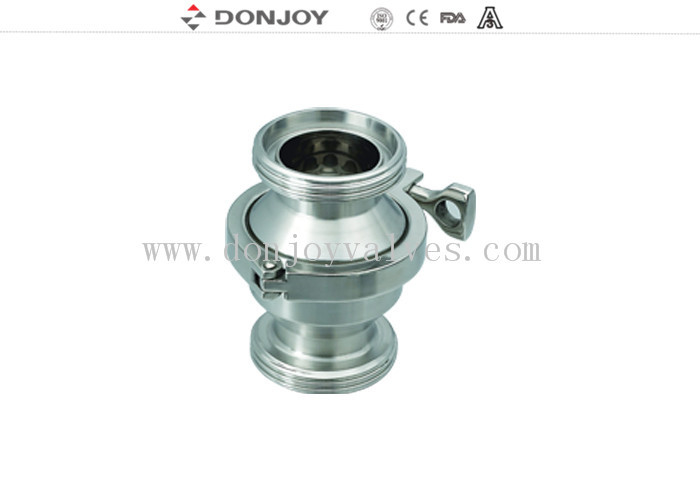 Middle Clamp Hydraulic Check Valves With Thread Connection On 2 Ends For Drink Industry