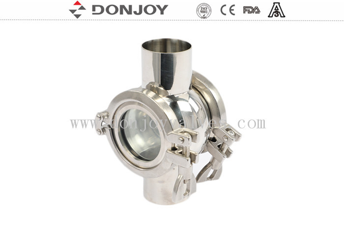 Weld Ends Flow Sanitary DN100  Sight Glass for pipeline