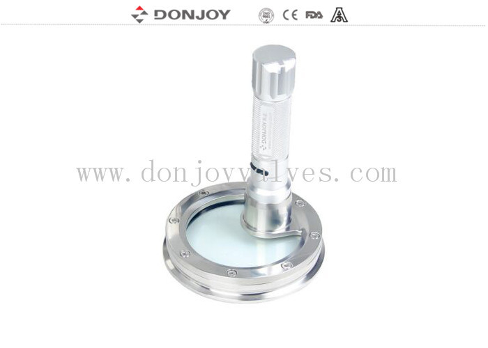 SS316L Clamp Flanged Stainless Steel Sight Glass DIN100 For Pharmaceutical