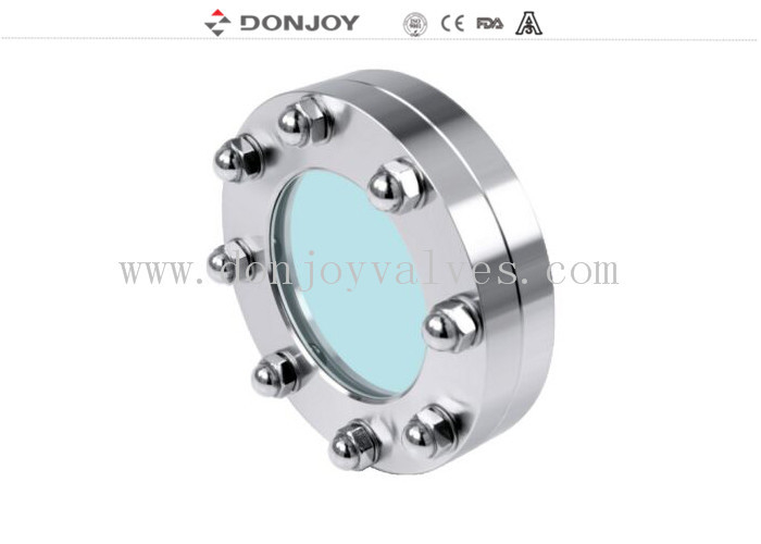 SS316L DN100 Flanged Sight Glass With Tempered Glass